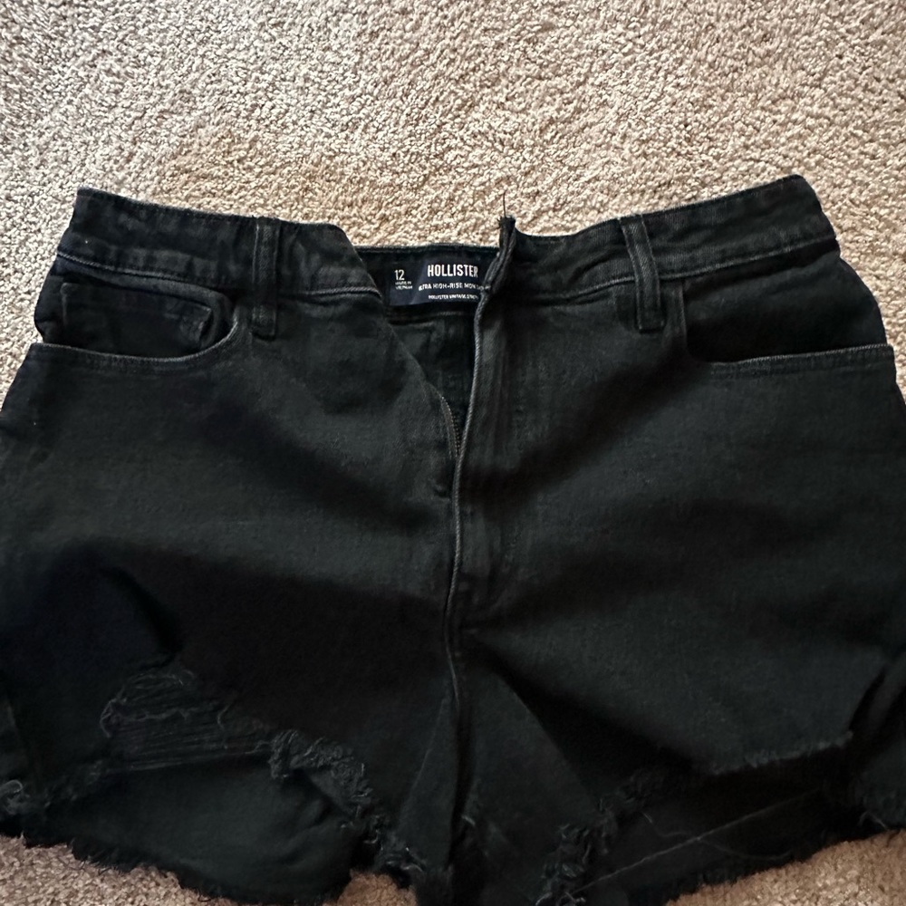 Black womens hollister shorts
